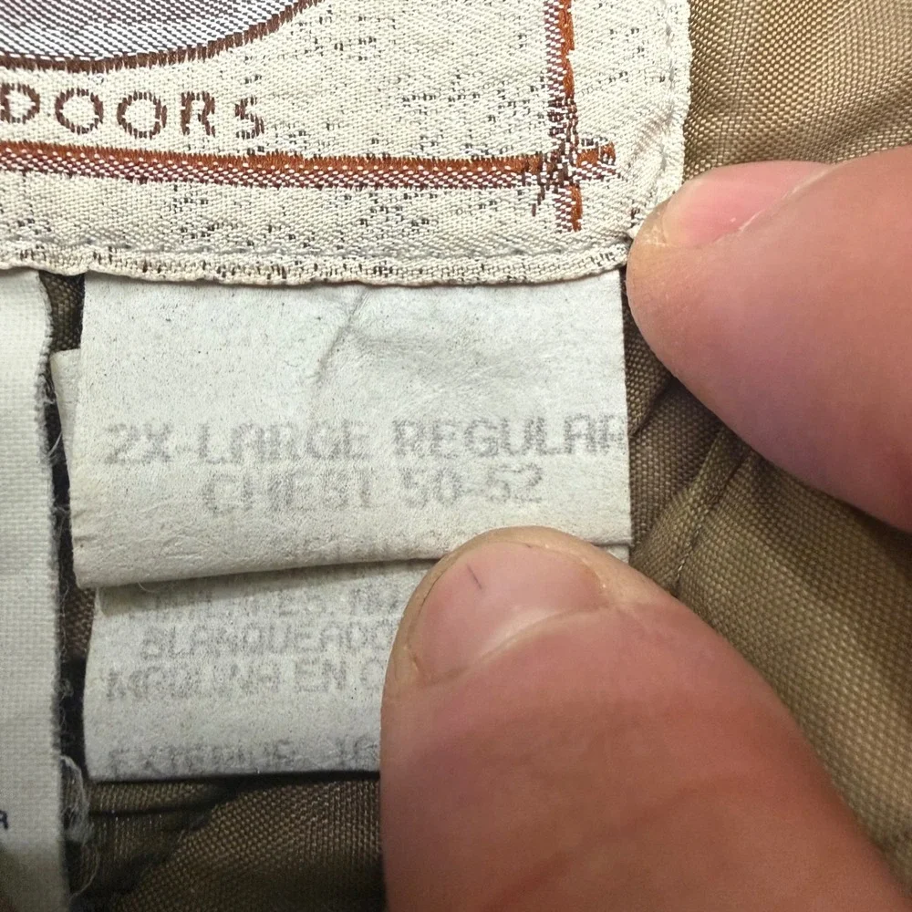 Vintage Walls Leading The Way Outdoors Jacket Mens 2XL Brown Canvas Workwear USA